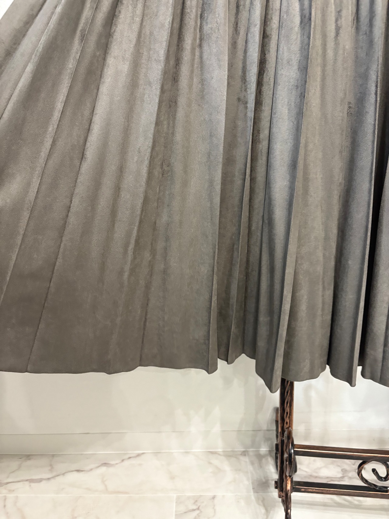 ベロアプリーツスカート　32628 38/95