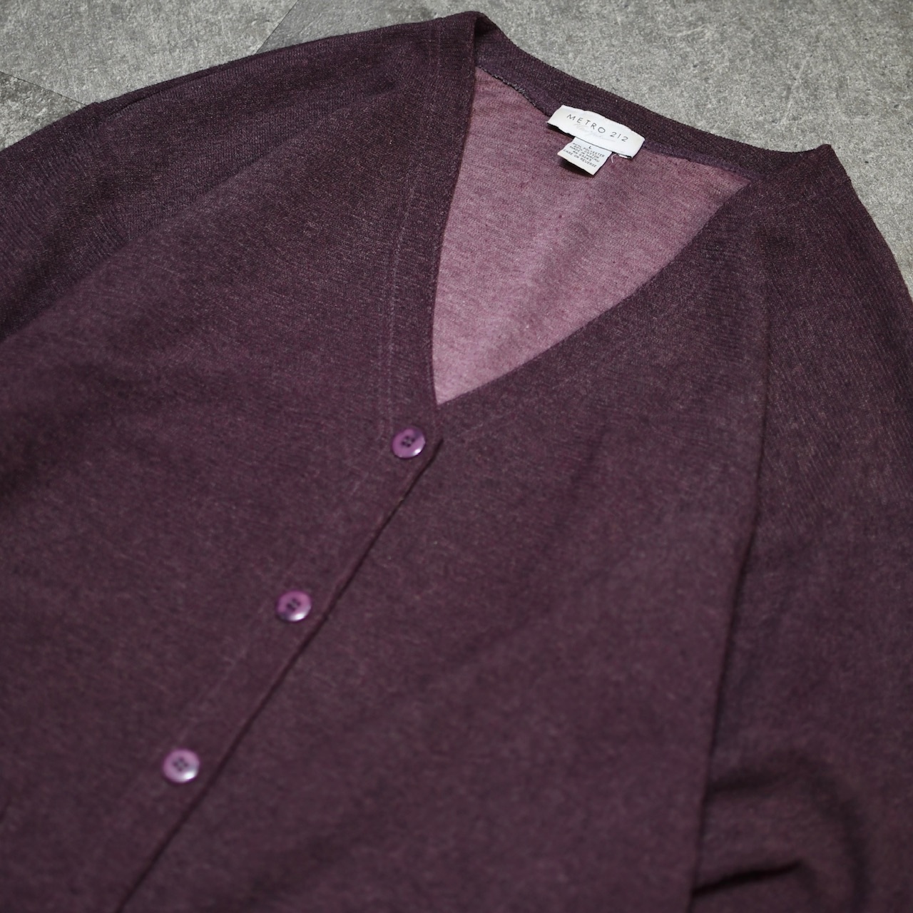 METRO 212 burgundy cardigan