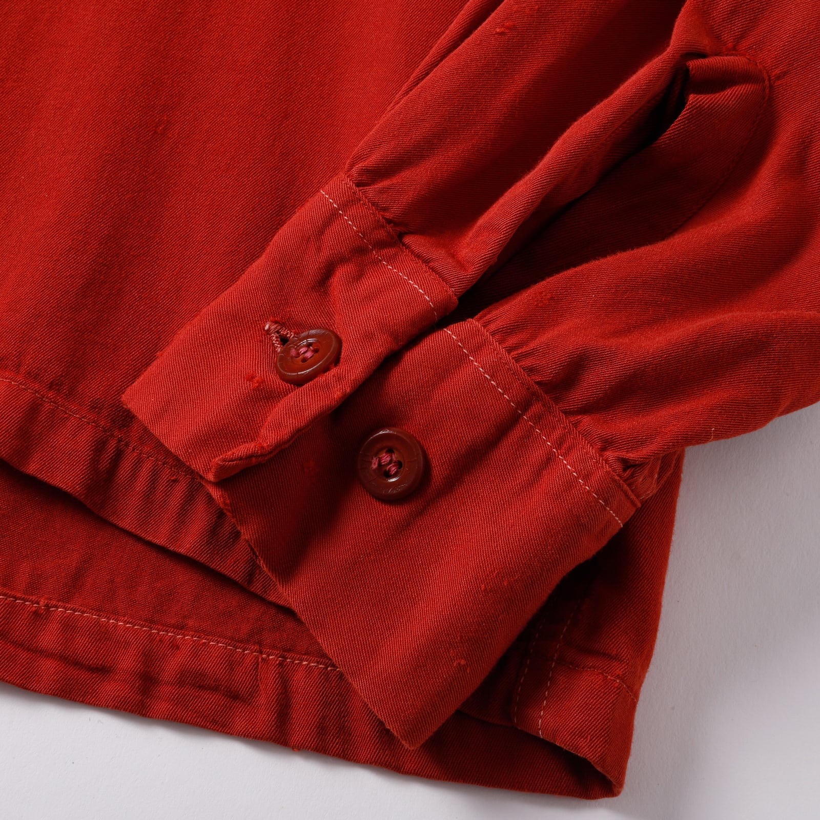 美品】50s special Vintage rayon shirt red mint condition made in