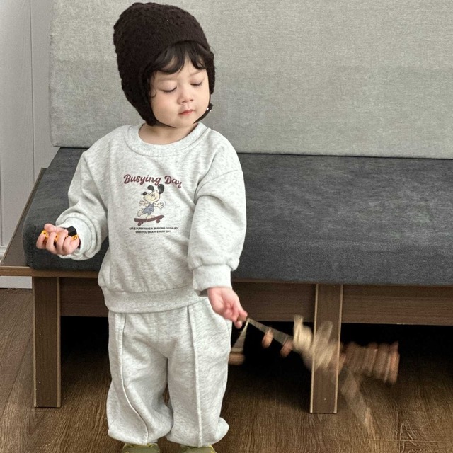 【BABY&KID】英字柄セットアップ