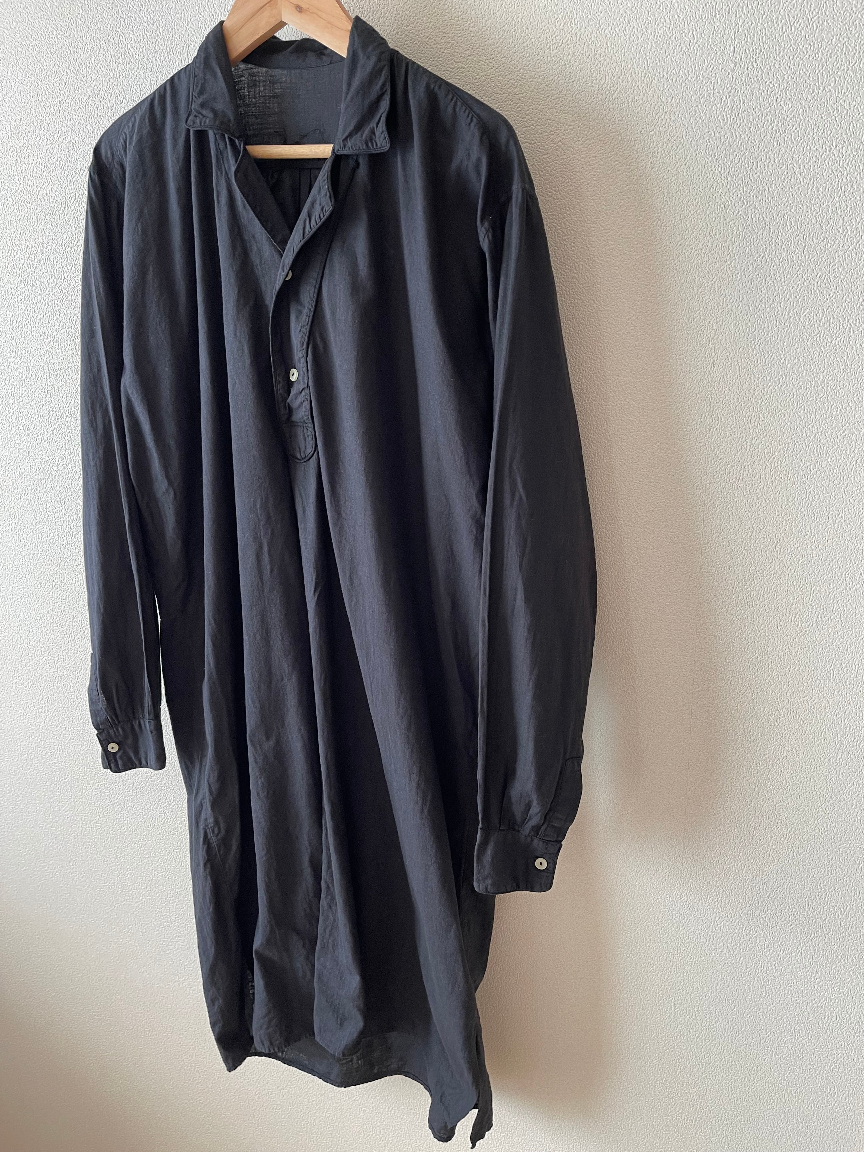 Italian vintage linen sleeping shirt overdye