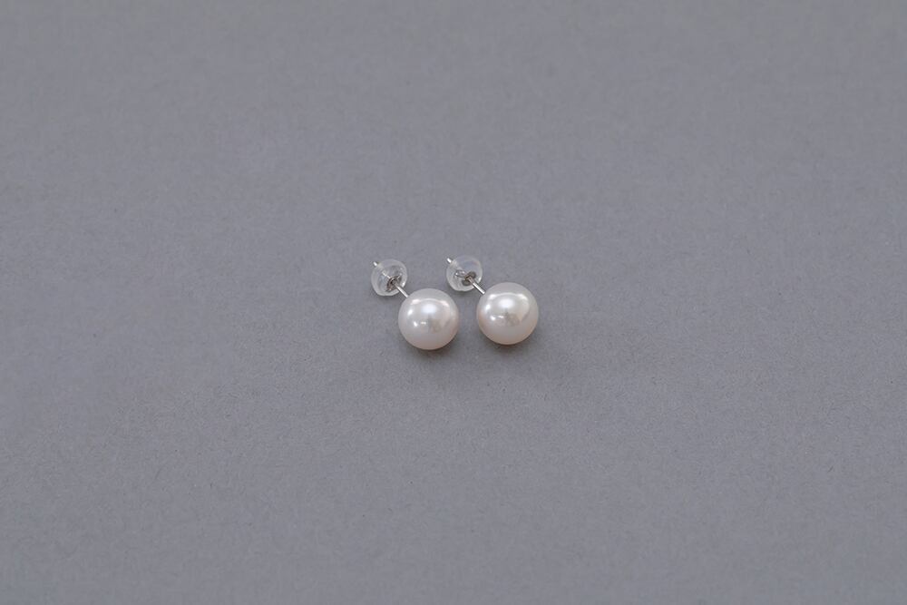 花珠セット ナチュラルホワイト あこや真珠8.5mm 鑑別書付き | Fuji Shinju