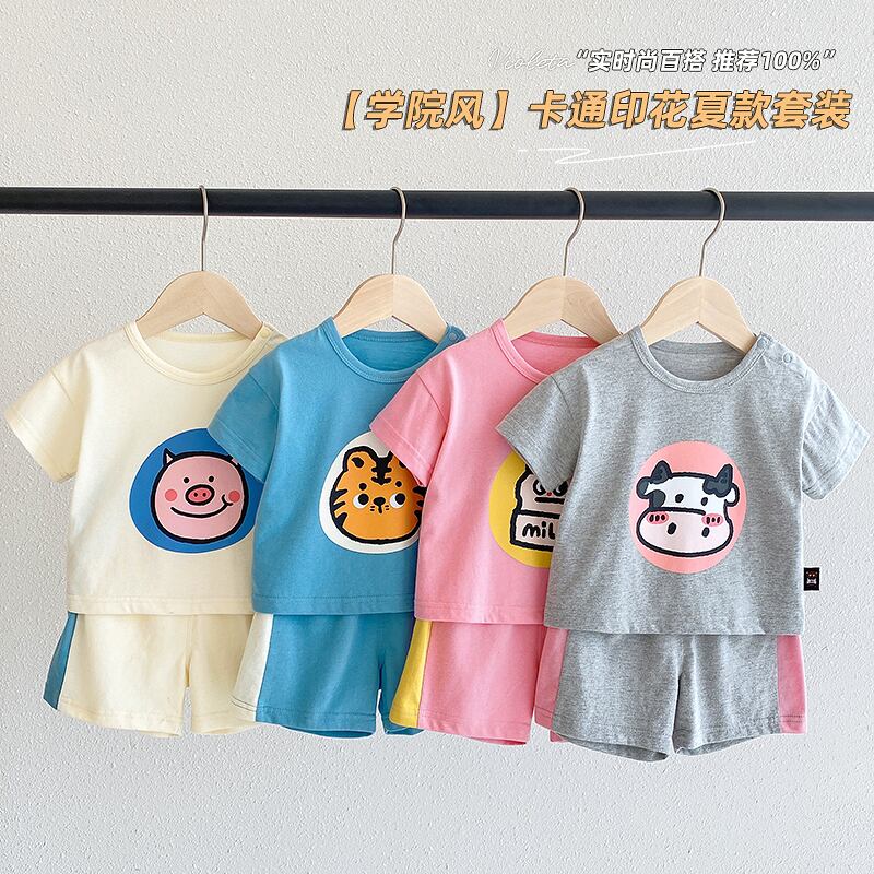 サマーTシャツ パンツ コットン 夏物 Duduベイビー42628815079