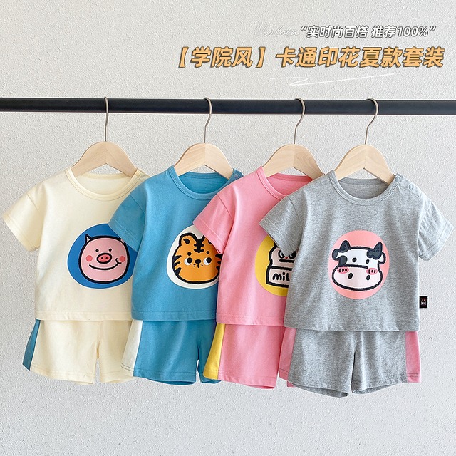 サマーTシャツ パンツ コットン 夏物 Duduベイビー42628815079