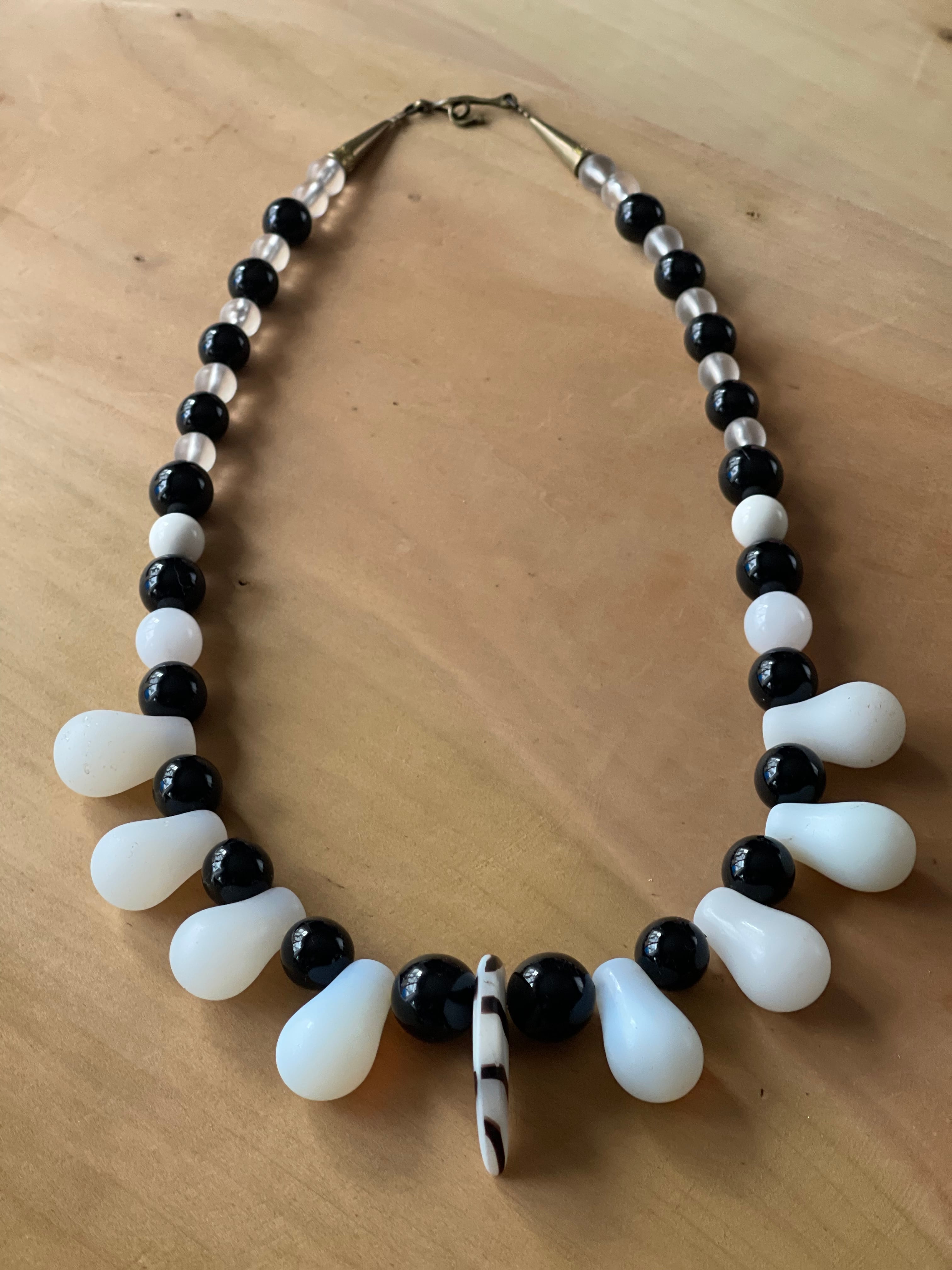 【ケンジン】ビンテージ ガラスビーズ ネックレス/VINTAGE  GLASS BEADS NECKLACE "KENZIN"