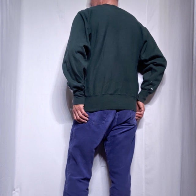 Green !! Mint Condition 1990s Champion Reverse Weave Size L