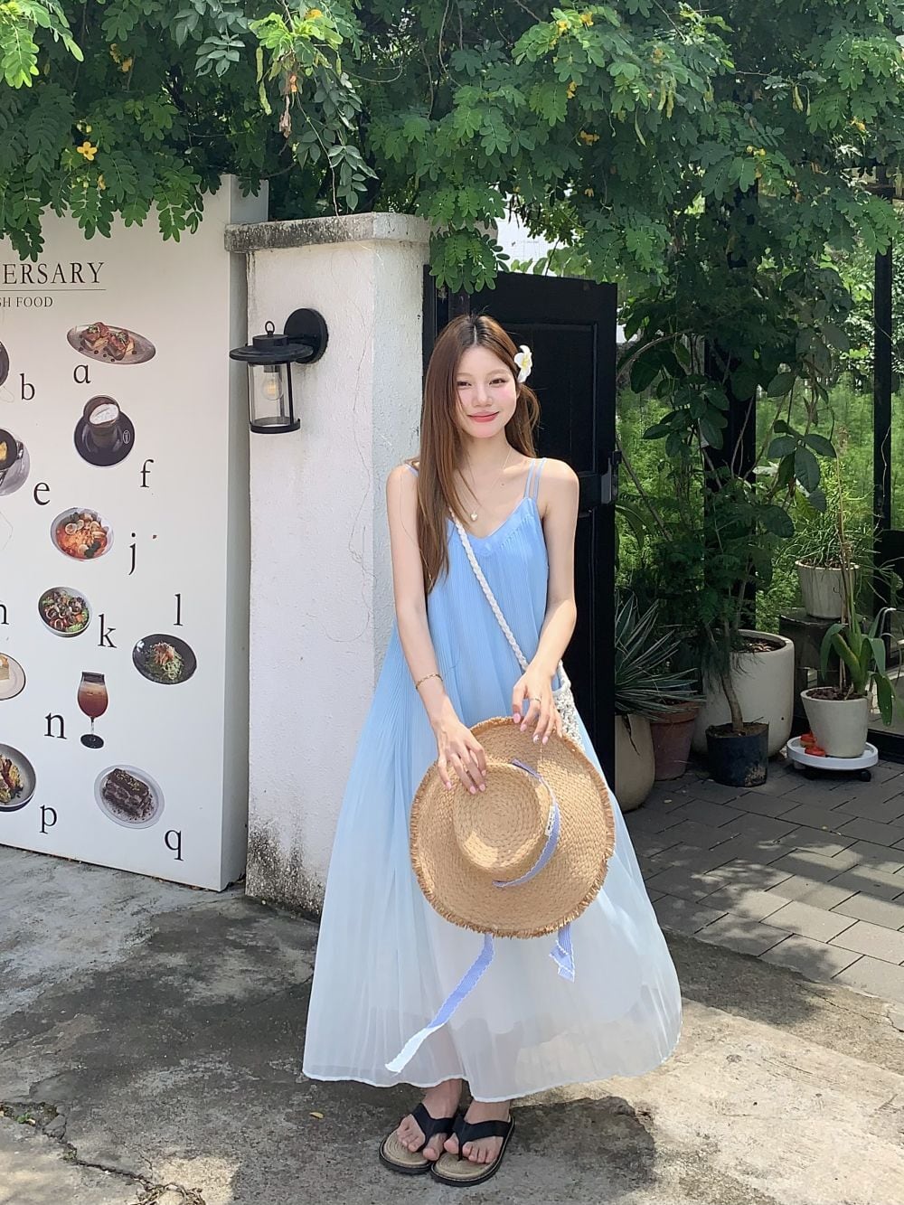 【CARAMEL】3y 水色ワンピース CARAMEL】3y 水色ワンピース THOUSAND MILE/フロントジップワンピース