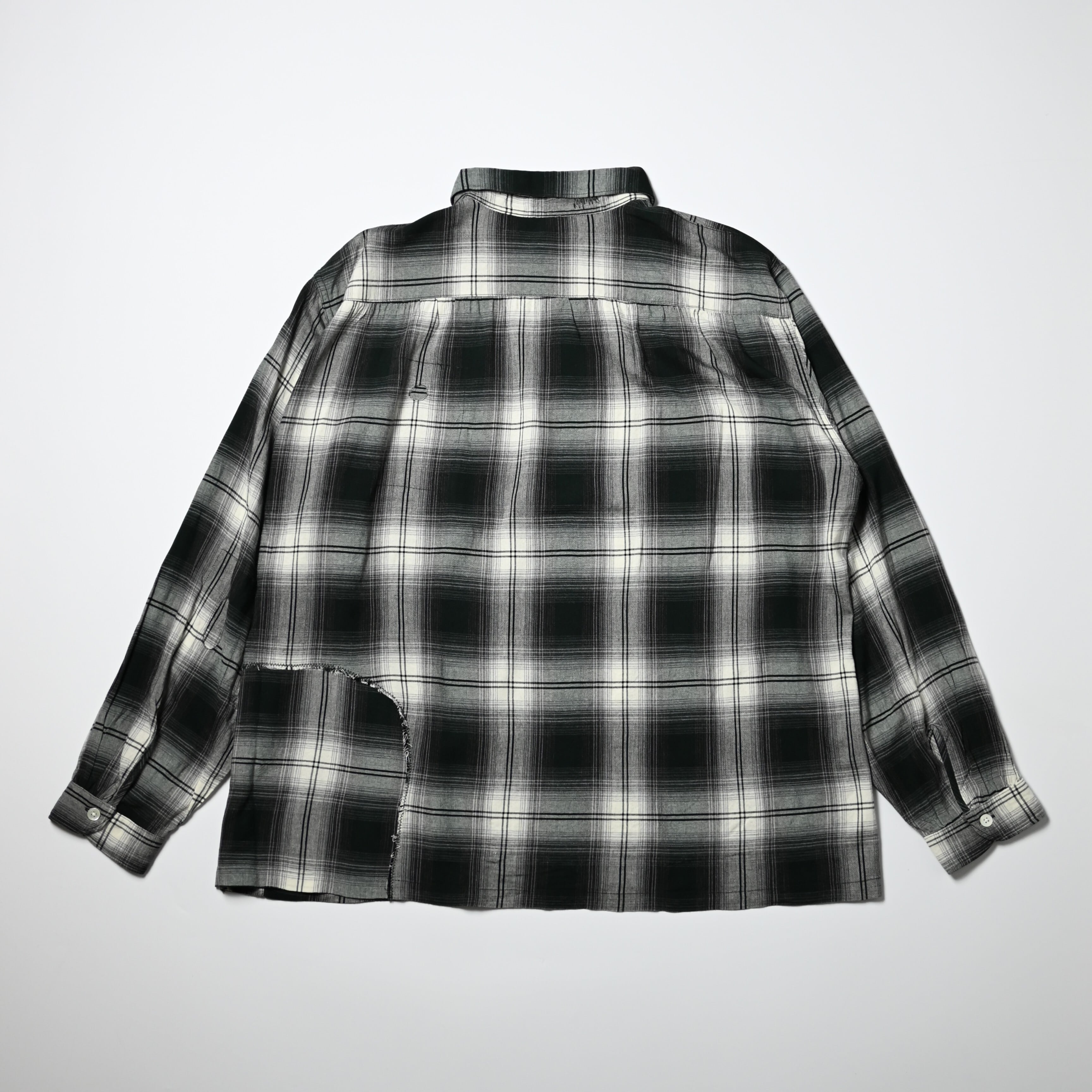 BOWWOW / REMADE RAYON PLAID SHIRT AGED | GANKO