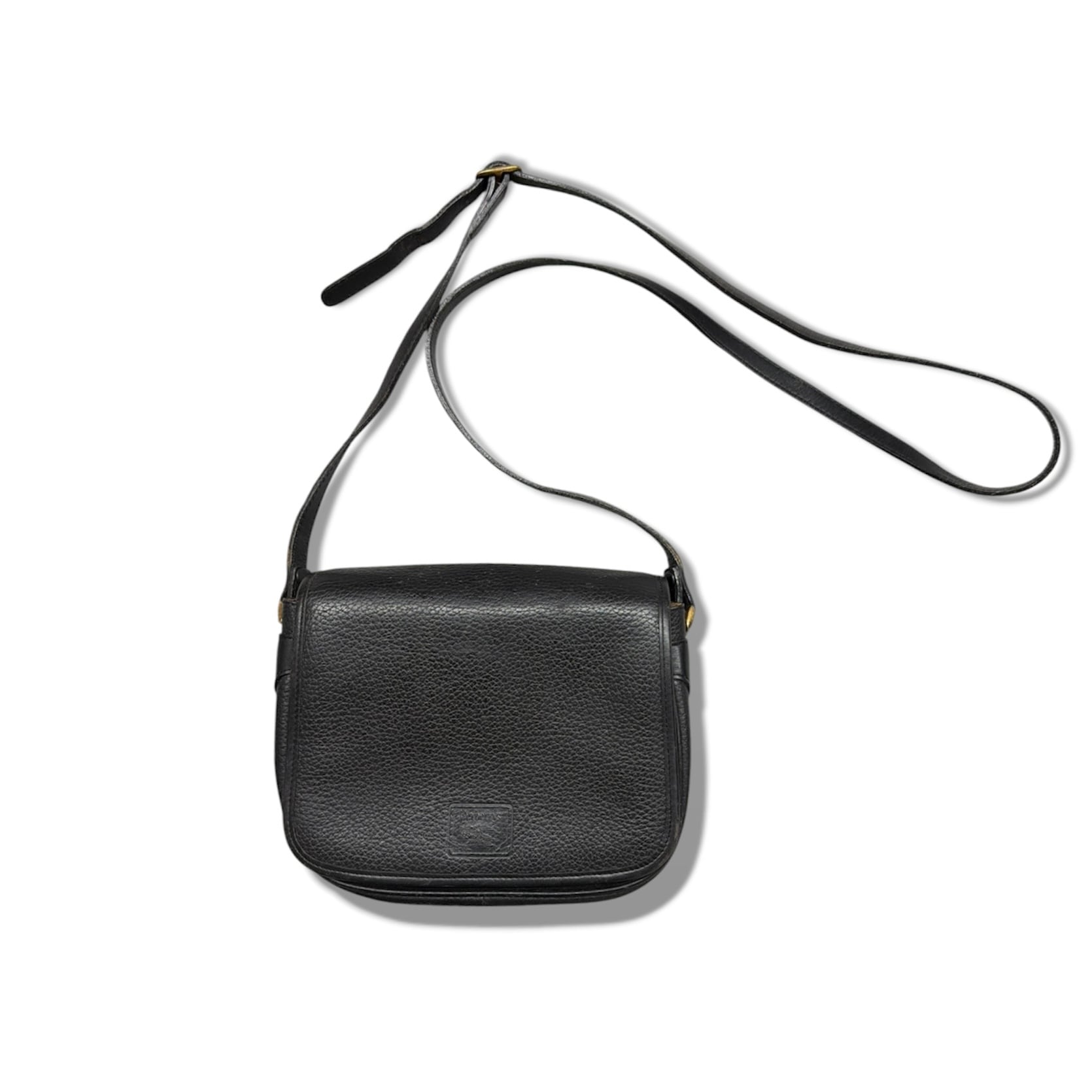 BURBERRYS】80-90s burberrys shoulder bag バーバリー 黒 ショルダー