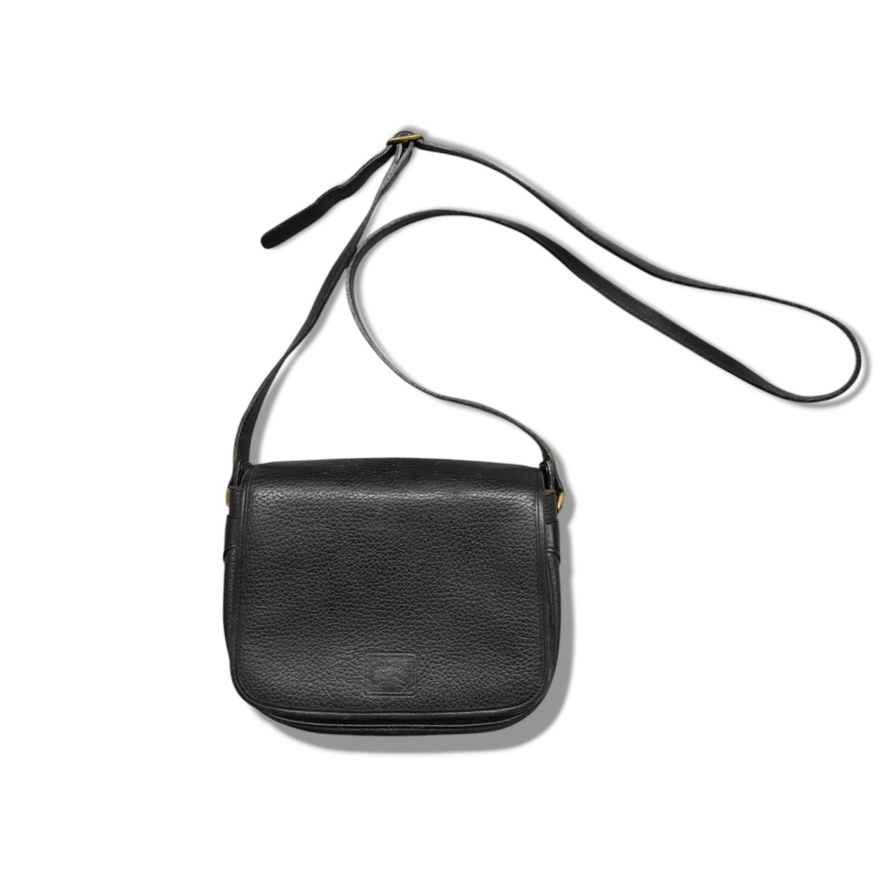 【BURBERRYS】80-90s  burberrys shoulder bag バーバリー　黒　ショルダーバッグ　burberry レザー