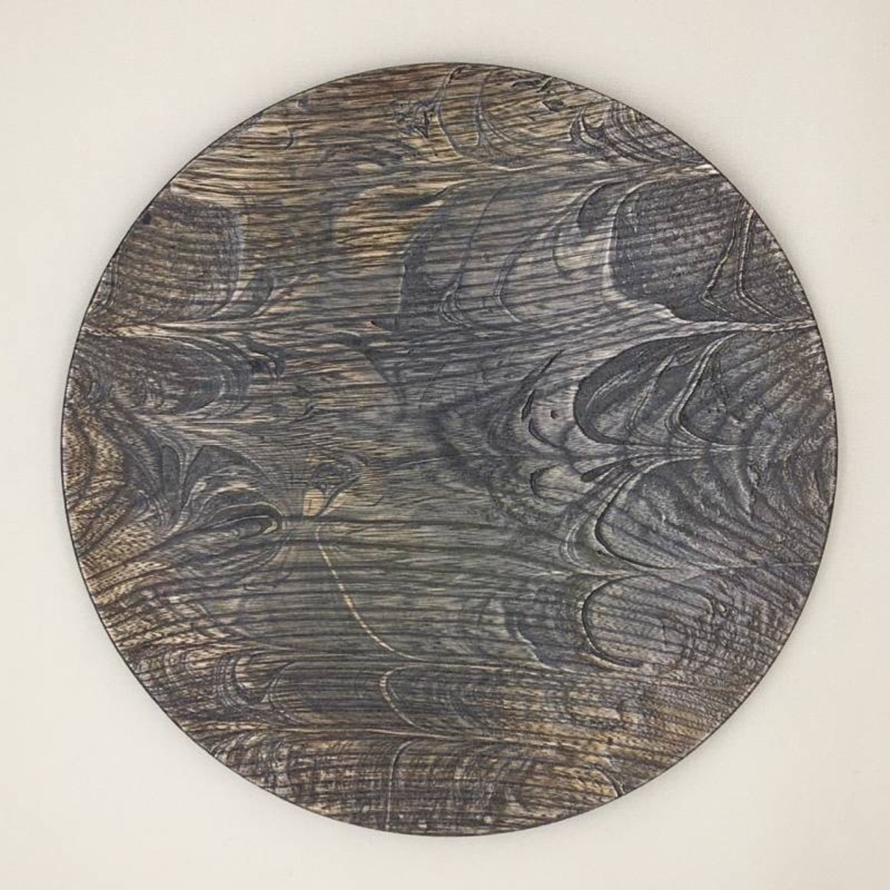 【大皿】墨流し  Large plate, Platter, Ornamental plate