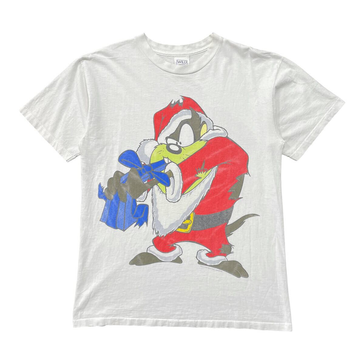 古着 USA製 90S WILD OATS サンタクロース タズマニアンデビル