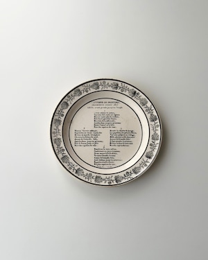 Choisy le roi ショワジールロワ / トーキングプレート グリザイユ 1870-1890s (b)