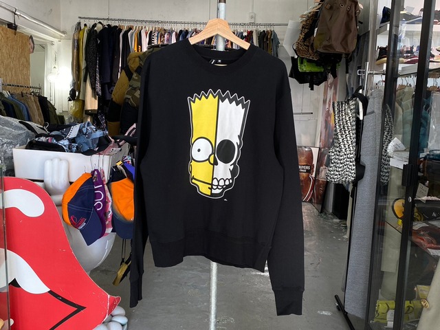 atmos × SECRETBASE × THE SIMPSONS BART X-RAY CREWNEDCK SWEAT BLACK MEDIUM 82755