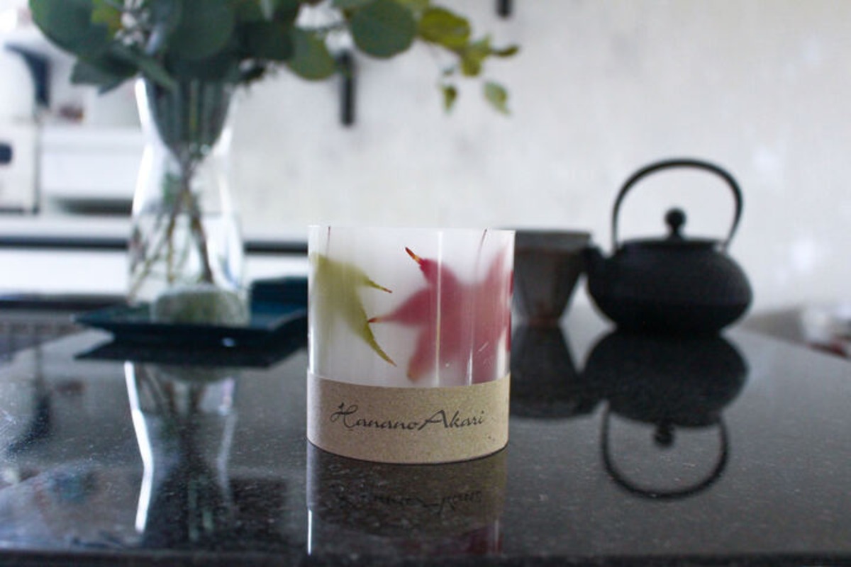 HANANOAKARI】ボタニカルキャンドルランタンM単品 紅葉 | MITSUBAKOBO 