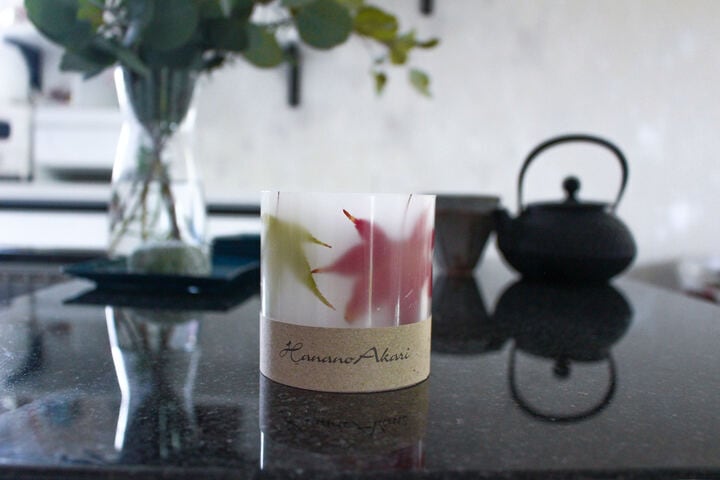 【HANANOAKARI】ボタニカルキャンドルランタンM単品 紅葉