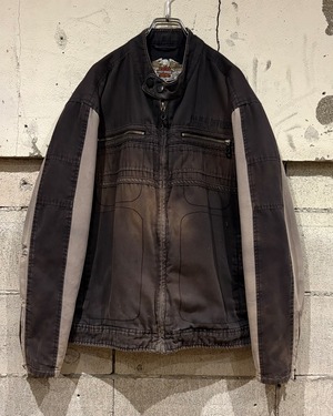 【Caka otto】“HARLEY DAVIDSON” Good Fade Loose Duck Single Riders Jacket