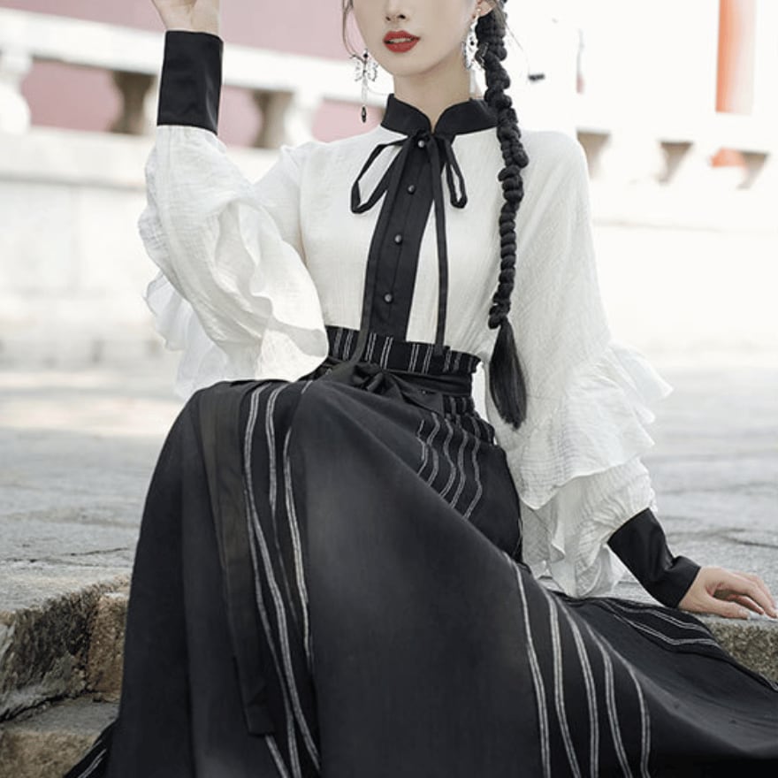 ゴスロリ通販 With U 中華ロリータ ロングスカート フレアスカート