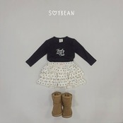 韓国子供服 / 26Autumn / soybean / メイド スリムTシャツ / キッズ服 / ジュニア服 / 秋服 *XS~JM*