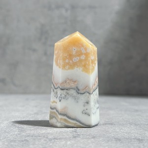 オレンジカルサイト タワー型22◇ Orange Calcite ◇天然石・鉱物・パワーストーン