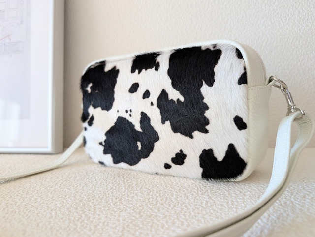 【オーダー】ミニポシェット：ハラコうすパープル【ヒョウ柄】