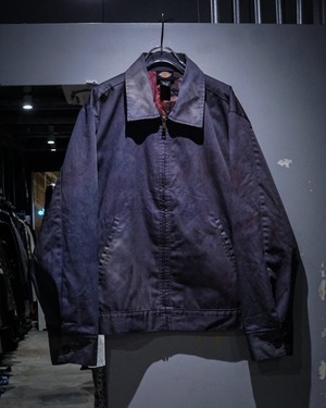 【add (C) vintage】“Dickies” Beautiful Sunfade Loose Zip Up Work Jacket