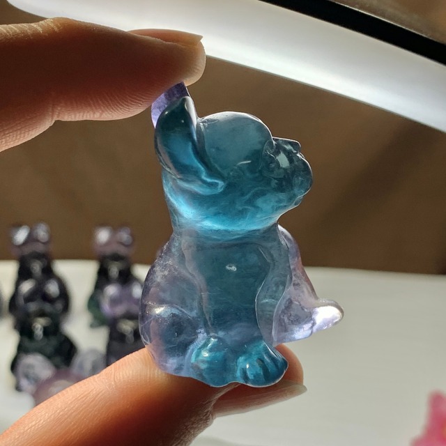 送料込み☆17.フローライト・フレンチブルドッグ