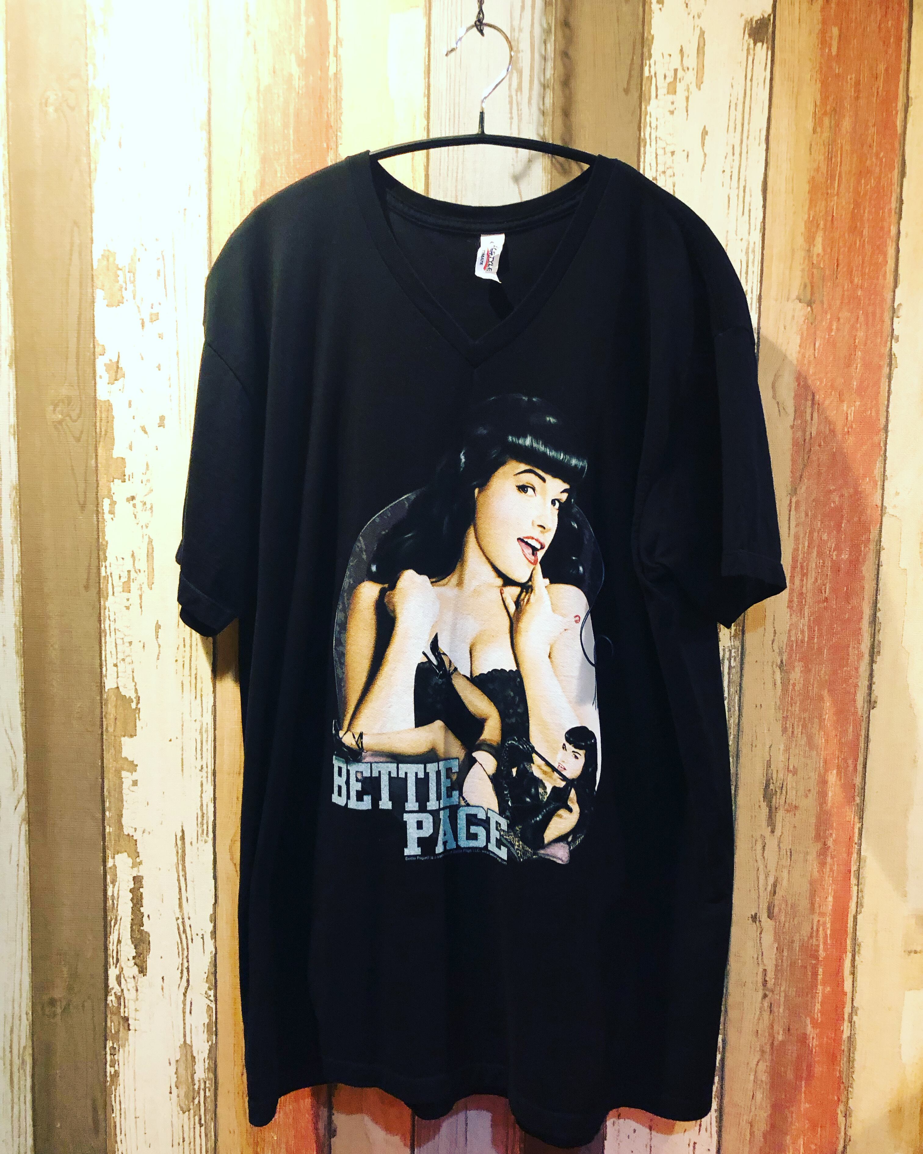 90s bettie page ベティペイジ Tシャツ USA製 L サイズ