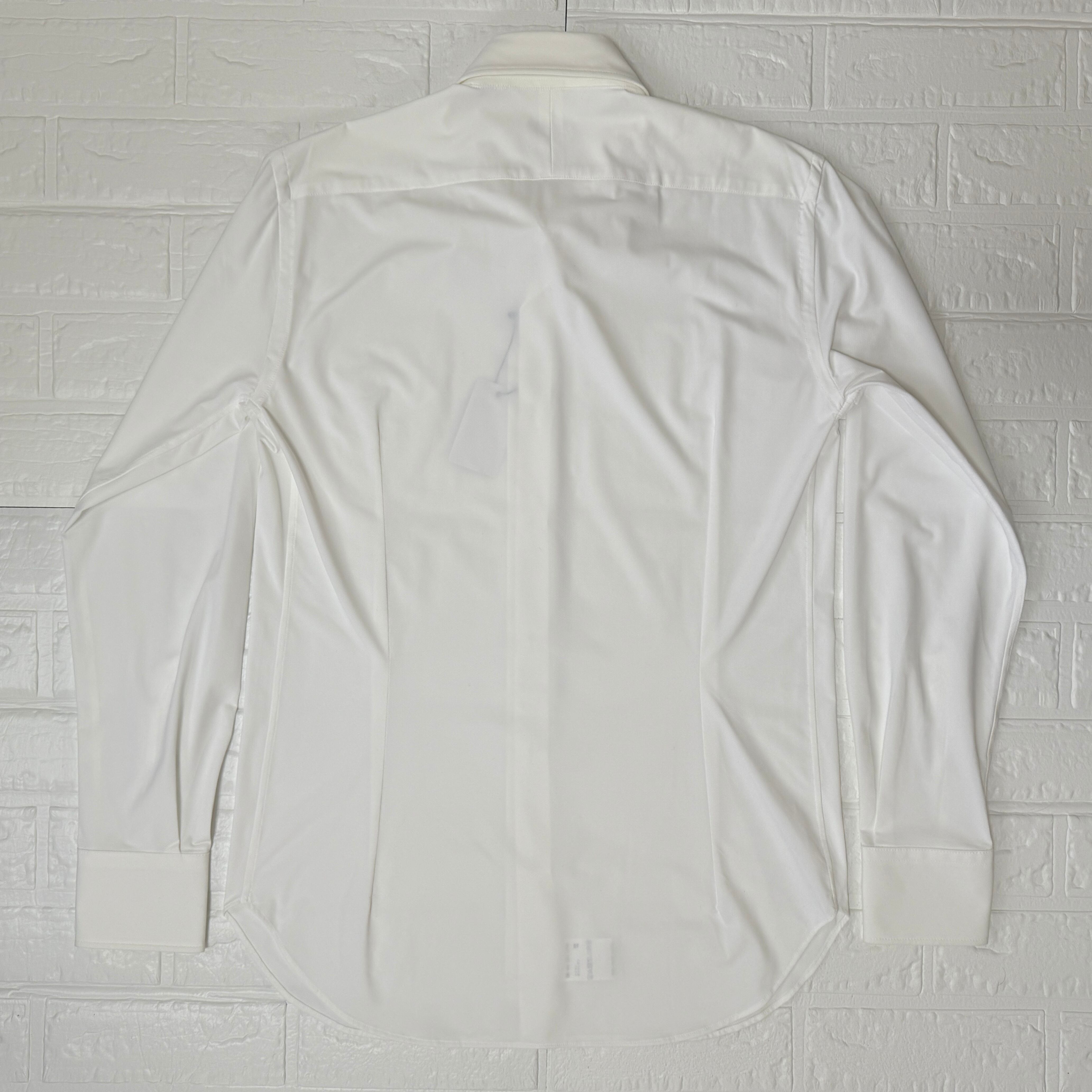 ORIAN〈未使用品〉ストレッチナイロンボタンダウンシャツ/白、38、S相当 ORIAN〈未使用品〉 マイクロストレッチナイロン イージーケア ボタン