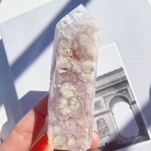 Amethyst & Flower Agate Point 3