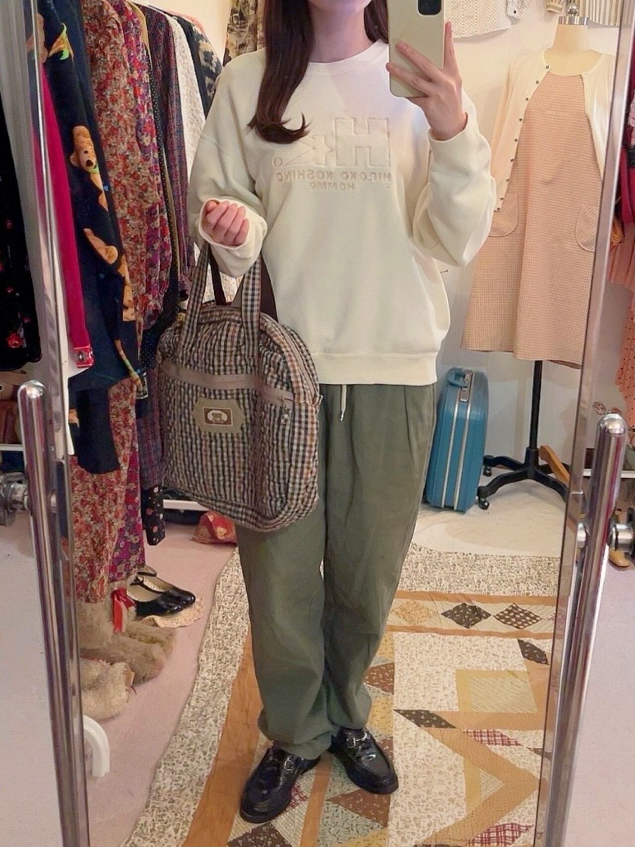 KOSHINO HIROKO / ivory cotton sweat