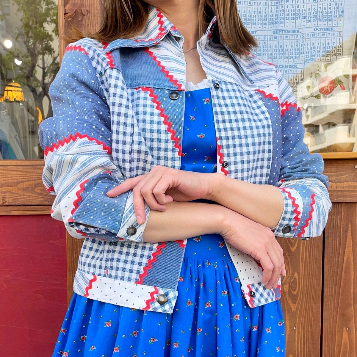 vintage patchwork pattern jacket | hummingvtg