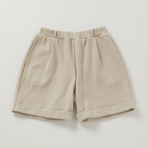 Tuck Shorts / Beige