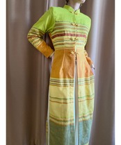 Vitamin color layered slit china dress-2558-3
