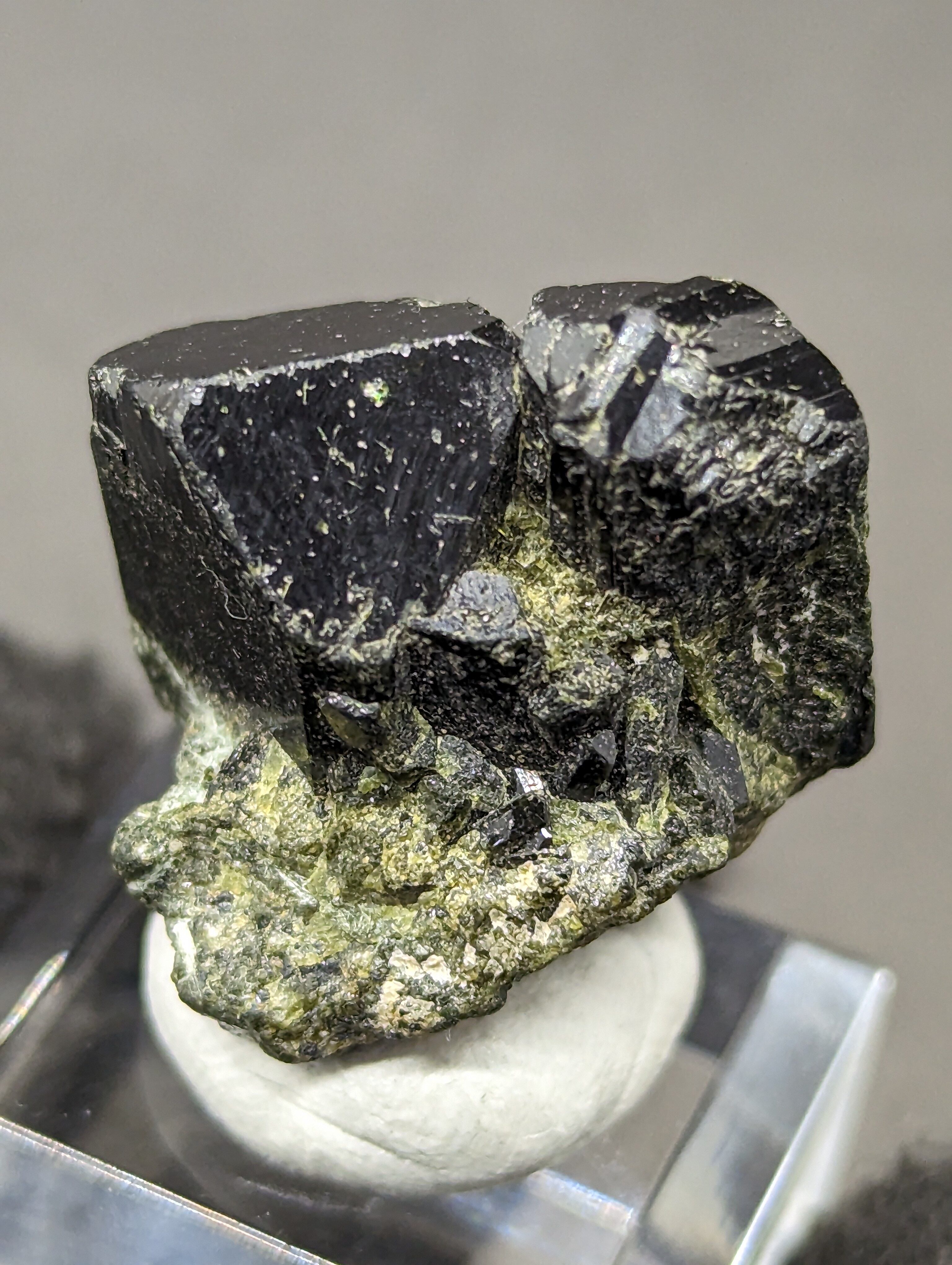 苔むした庭園/見事なエピドートインクォーツA！パキスタンスカルドゥ産