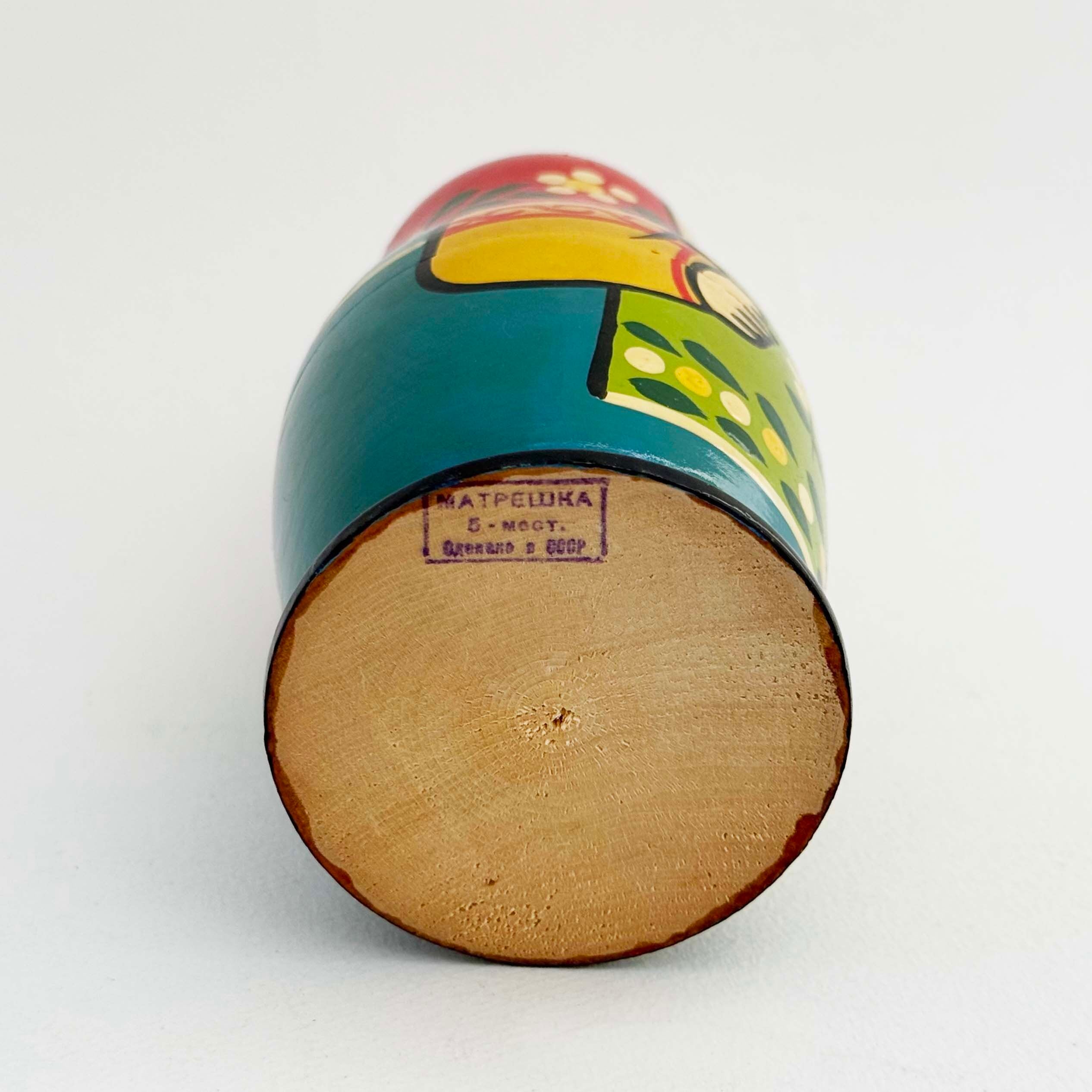 ヴィンテージ ソ連マトリョーシカ1980年代（セルギエフ産 5個組）