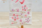 名前旗　小　特織　白ぼかし桜　つぼみ桃付き thumbnail 4
