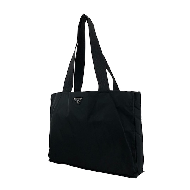 PRADA プラダ ハンドバッグ ブラック トライアングルロゴ ナイロン トートバッグ vintage ヴィンテージ オールド 5dvjjb