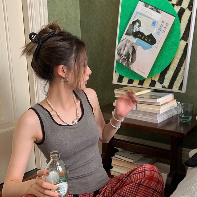 Freesiaレトロなビーズネックレス