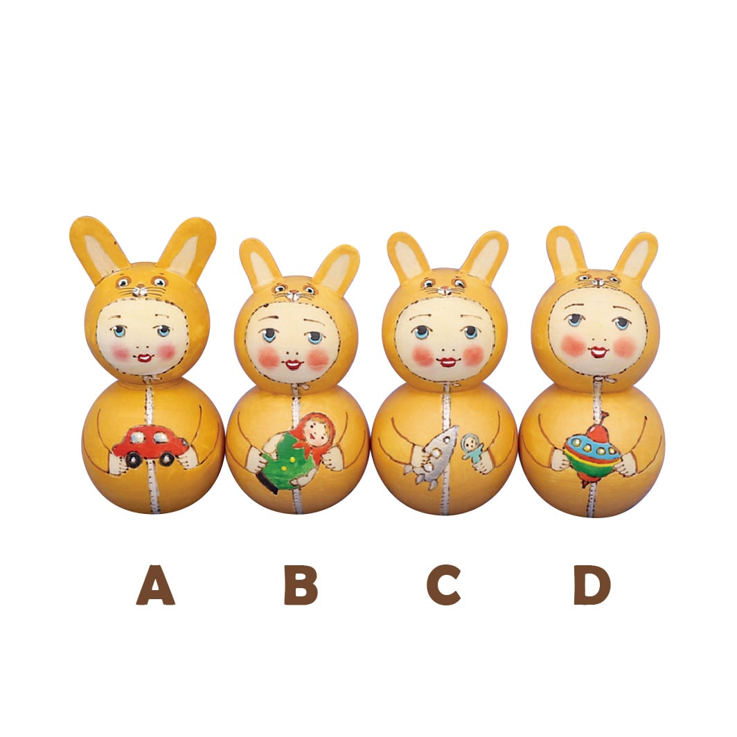 リュボフ・ブジキナ作 木製人形 ウサギ | GINZA HAKKO 木の香