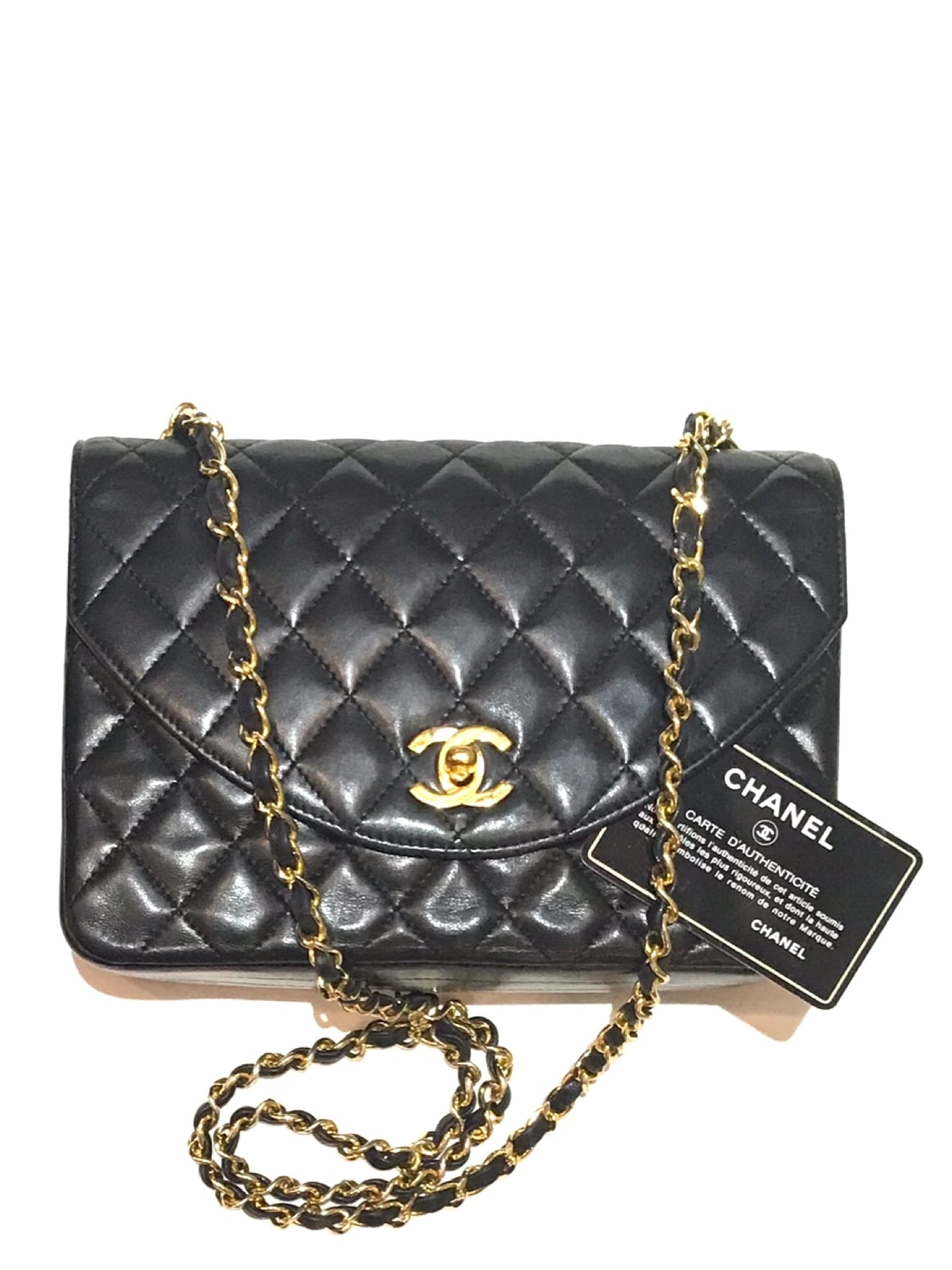 CHANEL マトラッセシングルチェーン バッグ レザー シャネル