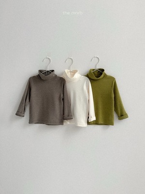 【予約】minirobe) ribbed slit turtleneck♡