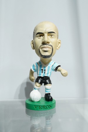 フアン・セバスティアン・ベロン（Juan Sebastián Verón）PRO572 アルゼンチン代表 No.11 Corinthian ProStars 1999 グリーン台座 サッカーフィギュア