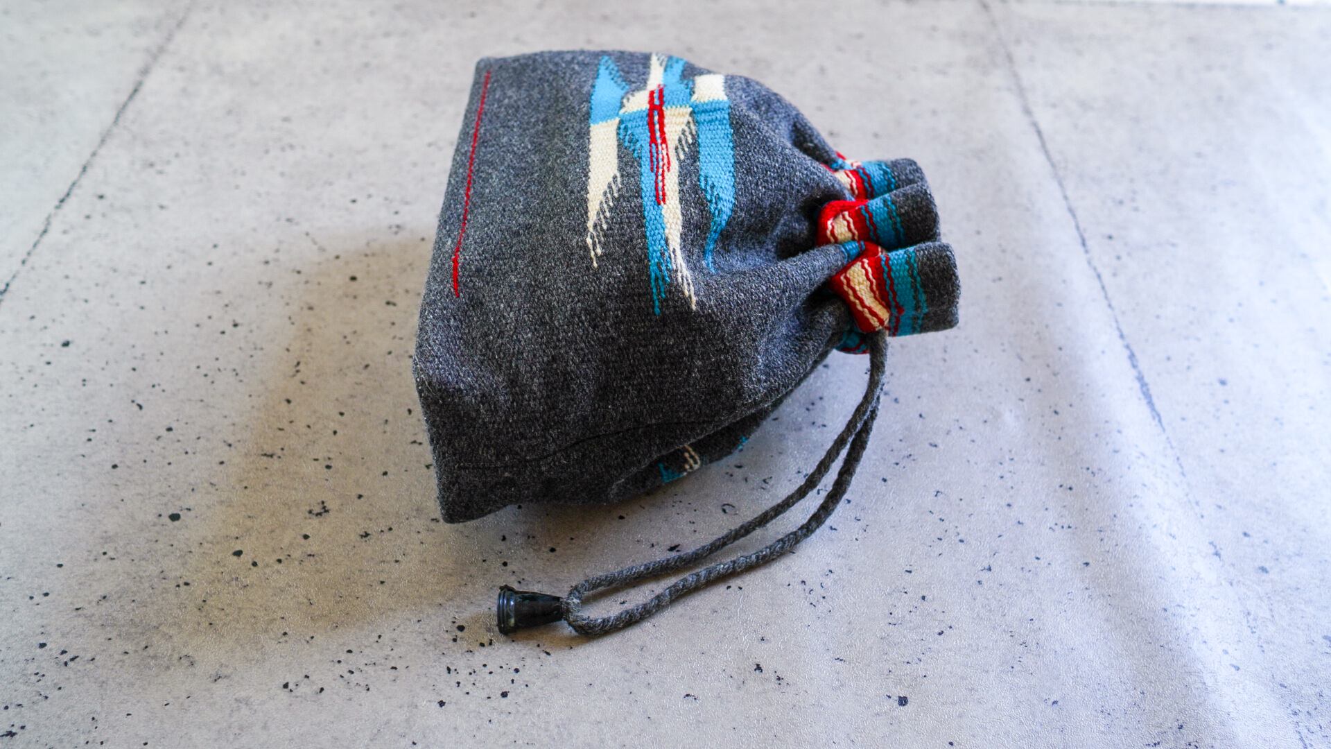 VINTAGE】ORTEGA'S オルテガ チマヨ 巾着バッグ 《ネイティブ