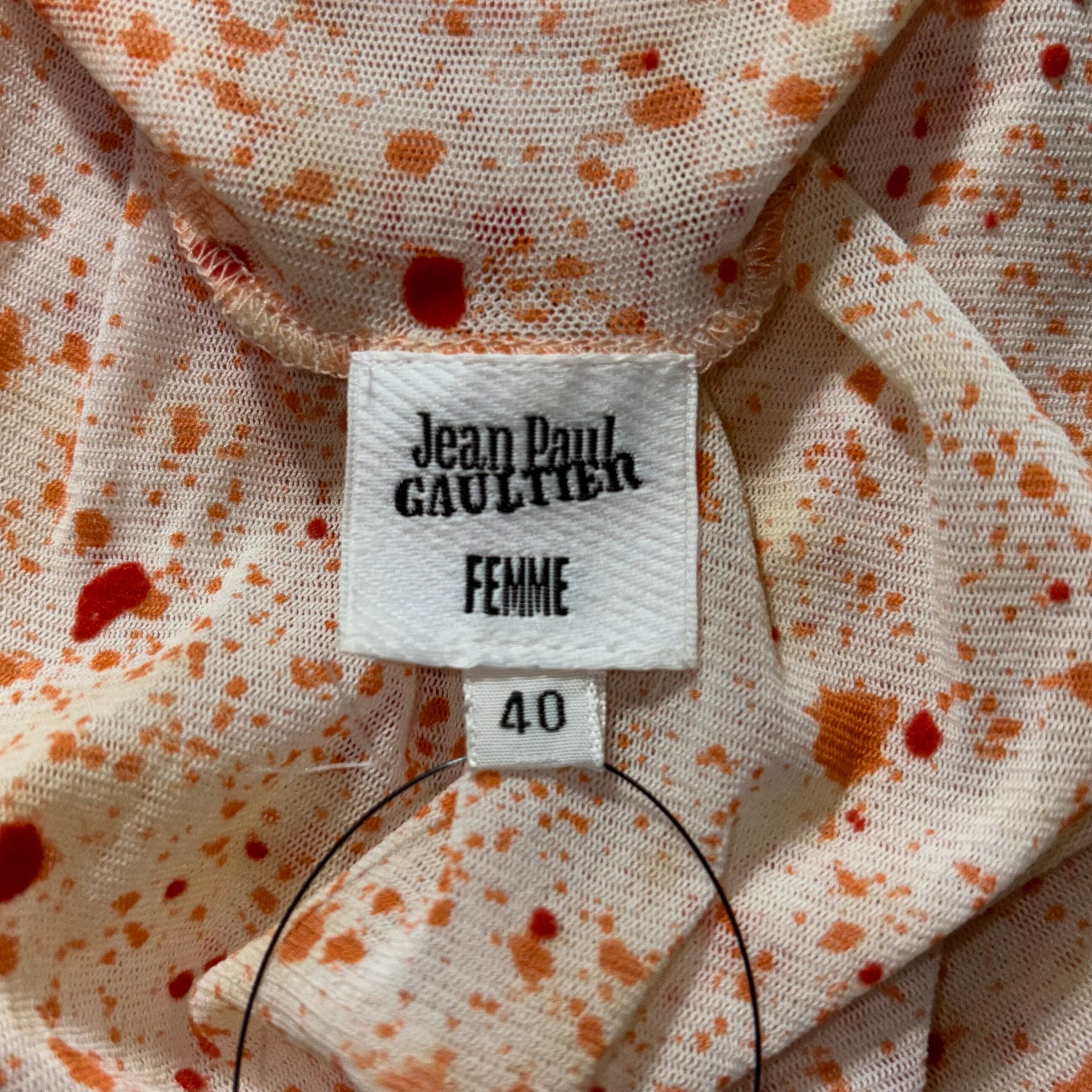 JEAN PAUL GAULTIER FEMME no sleeves turtle neck power-net | NOIR