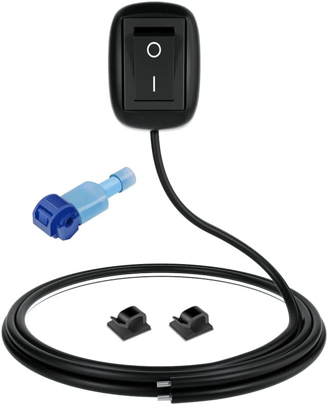 Gebildet DC 12V-110V 10A 車のDIYスイッチ水滴形状の貼り付ボボタンスイッチオンオフ フォグライト、DRL、LEDライトバーなど用(線長:約1m)