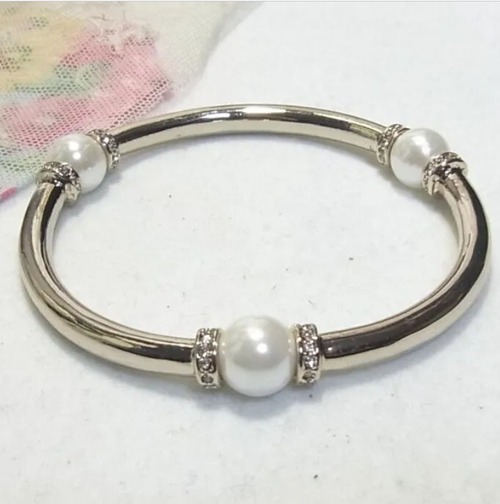 シルバートーンのストレッチブレスレット　 アクセサリーのセール通販　11258BR