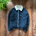 70s Levi's Sherpa Trucker Corduroy Jacket Navy