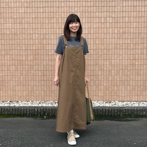 コットンダンプ ジャンパースカート