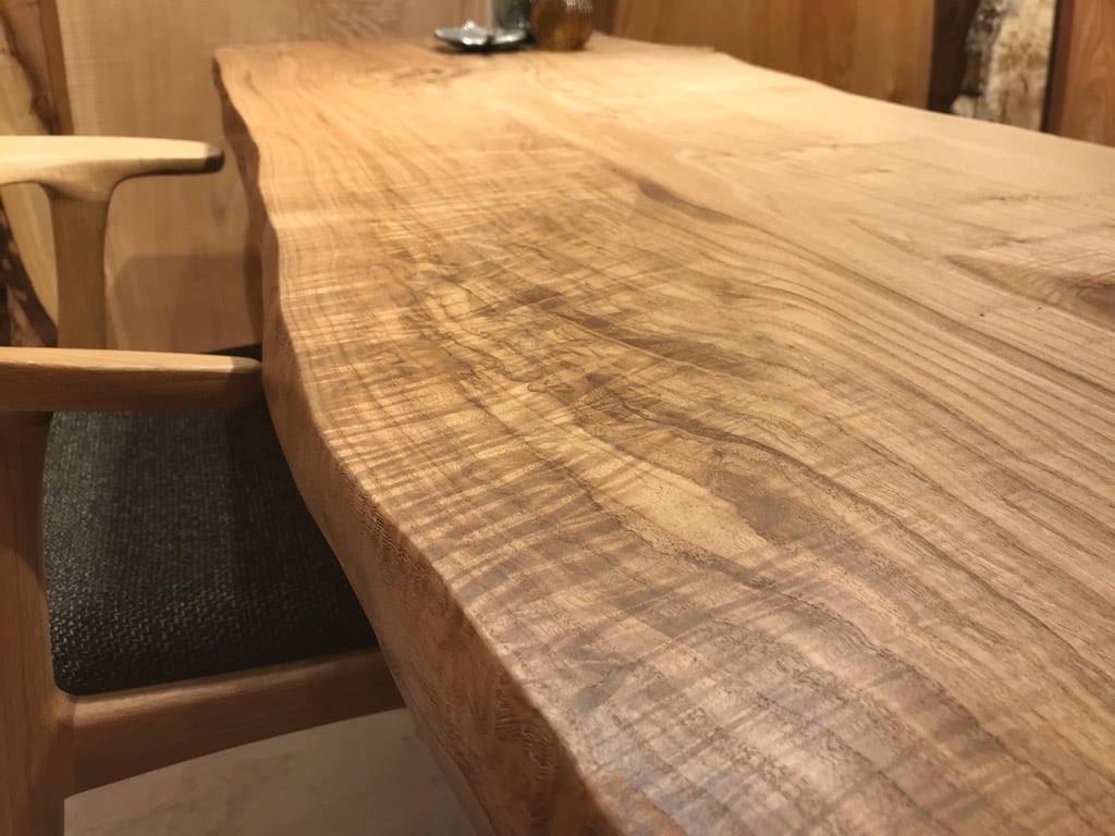 栗（クリ）_1500×600-550-620×45_横浜元町店_テーブル天板/一枚板